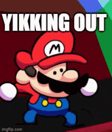 Yikking Out Super Mario GIF - Yikking Out Yikking Super Mario GIFs
