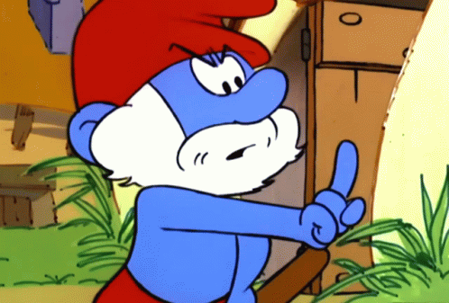 Papa Smurf Wagging Finger GIF - Papa Smurf Wagging Finger Wag ...