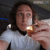 Drinking Champagne Michael Downie GIF - Drinking Champagne Michael Downie Downielive GIFs