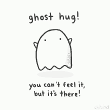 Ghost Hug You Cant Feel It GIF - Ghost Hug You Cant Feel It But Its There GIFs
