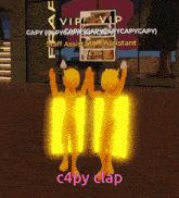 a screenshot of a video game that says c4py clap on it