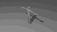 a 3d model of a person with arms outstretched
