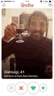 Swiping Down Gianluigi GIF - Swiping Down Gianluigi Lets Drink GIFs