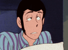 a close up of a cartoon character 's face