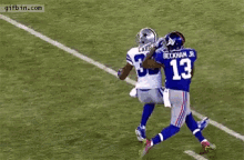 Odells One Hand Catch Td Ouch GIF - Odells One Hand Catch Td Ouch Blocked GIFs