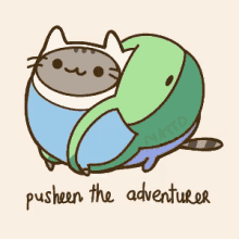 Pusheen GIF - Adventure Time Pusheen Pusheen The Adventurer GIFs