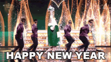 Happy New Year Champagne GIF - Happy New Year Champagne The Masked Singer GIFs