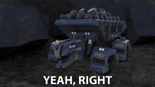 a picture of a truck that says yeah right on it