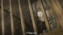 a cartoon character behind bars with the caption where does he get off with morning neko-chan