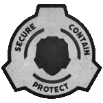 a logo that says secure contain protect on it