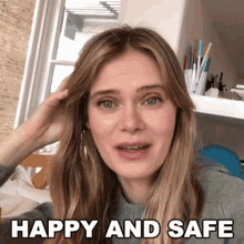 Happy And Safe Sara Paxton GIF - Happy And Safe Sara Paxton Cameo GIFs