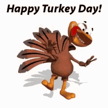 Happy Thanksgiving Happy Turkey Day GIF - Happy Thanksgiving Happy Turkey Day Turkey Dance GIFs