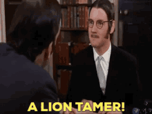 Monty Python Lion Tamer GIF - Monty Python Lion Tamer Accountant GIFs