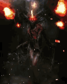 Fire Witch Glowing Eyes GIF - Fire Witch Glowing Eyes Fire GIFs