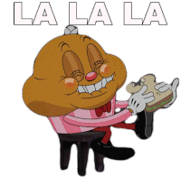 La La La Ice Creame Man Sticker - La La La Ice Creame Man The Cuphead Show Stickers