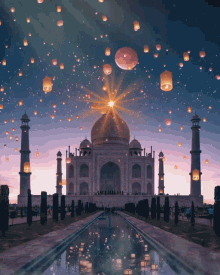 Taj Mahal Lantern GIF - Taj Mahal Lantern Light GIFs