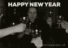 Happy New Year Cheers GIF - Happy New Year Cheers Brabantinbeelden GIFs