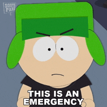 This Is An Emergency Kyle Broflovski GIF - This Is An Emergency Kyle Broflovski South Park World Privacy Tour GIFs