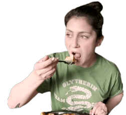 Hungry Eating Sticker - Hungry Eating Yummy Stickers
