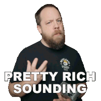 Pretty Rich Sounding Riffs Beards & Gear Sticker - Pretty Rich Sounding Riffs Beards & Gear Amazing Sound Stickers