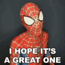 I Hope Its A Great One Spiderman GIF - I Hope Its A Great One Spiderman Cameo GIFs