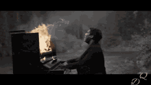 Piano Fire GIF