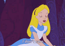 Alice In Wonderland I Dont Care GIF - Alice In Wonderland I Dont Care Hungry GIFs
