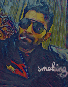 badass smoking