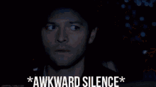 supernatural castiel awkward silence silence