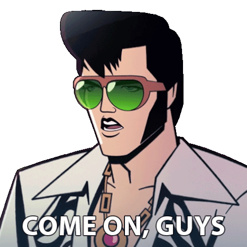 Come On Guys Agent Elvis Presley Sticker - Come On Guys Agent Elvis Presley Matthew Mcconaughey Stickers