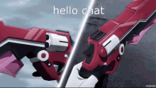 Hello Chat Gif Hello Chat Meme GIF - Hello Chat Gif Hello Chat Meme Symphogear GIFs