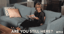 Are You Still Here Grace And Frankie GIF - Are You Still Here Grace And Frankie Season1 GIFs
