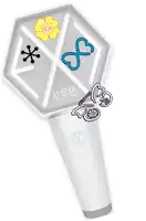a drawing of a light stick with a flower and a heart on it