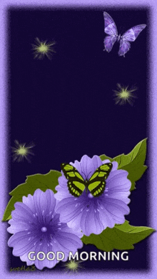 Happy June Purple Flower GIF