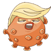 Coronavirus Donald Trump Sticker - Coronavirus Donald Trump Shaking Stickers
