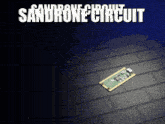 the word sandrone is on a black background