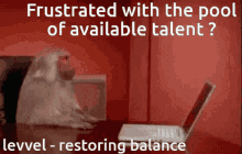 levvel inc restoring balance frustrated with the pool of available talent monkey