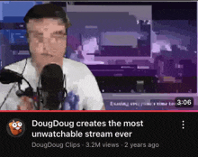 dougdoug creates the most unwatchable stream ever and has 3.2 million views