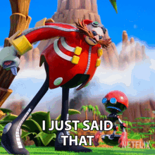 I Just Said That Dr Eggman GIF - I Just Said That Dr Eggman Sonic Prime GIFs