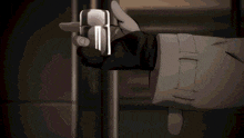 a person holding a lighter with a blue flame
