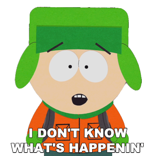 I Dont Know Whats Happenin Kyle Broflovski Sticker - I Dont Know Whats Happenin Kyle Broflovski South Park Stickers