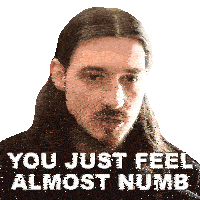 You Just Feel Almost Numb Bionicpig Sticker