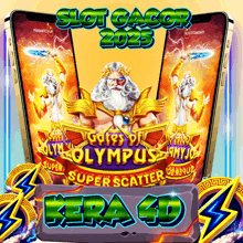 an advertisement for a slot game called olympus