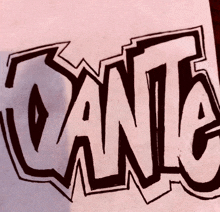 a drawing of the word canta in graffiti style