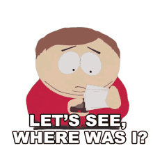 lets see where was i eric cartman south park ginger kids s9e11