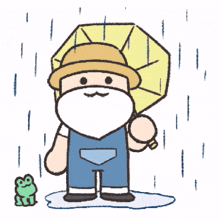 pouring rain