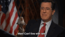 That Old Addage GIF - Talk Show Colbert Report Cant Live With Them GIFs