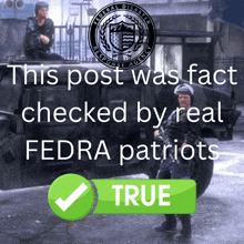 a post from the federal disaster response agency has a check mark next to it