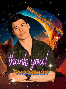 a picture of a man with the words thank you phoorbhoy