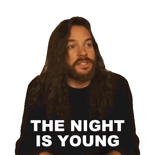 The Night Is Young Trent Arant Sticker - The Night Is Young Trent Arant Ttthefineprinttt Stickers